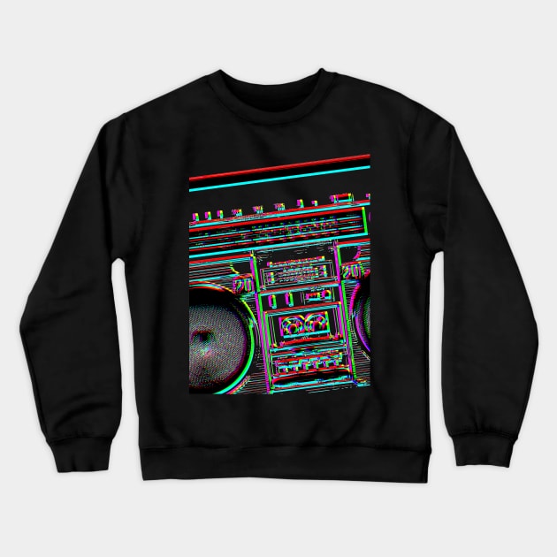 Retro Boom Box Crewneck Sweatshirt by SmartCraftCo